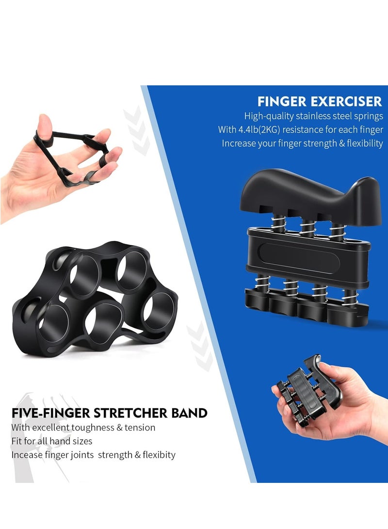 Hand Grip Strengthener Kit (7 Pack), Adjustable Grip Strength Trainer, Forearm Workout Trainer, Finger & Hand Strength Exerciser for Muscle Building & Grip Strength Recovery - Image 5