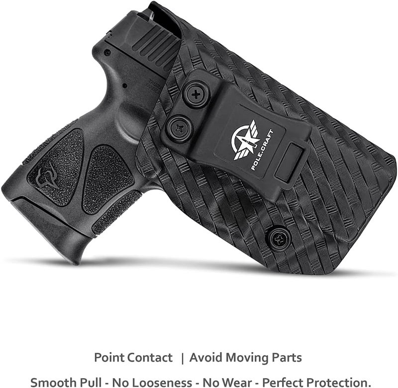 POLE.CRAFT Taurus G3C G2C Holster IWB Kydex Holster Taurus G3C / G2C / G2S / PT111 / PT140 9mm/.40- Inside Waistband Concealed Carry - Image 2