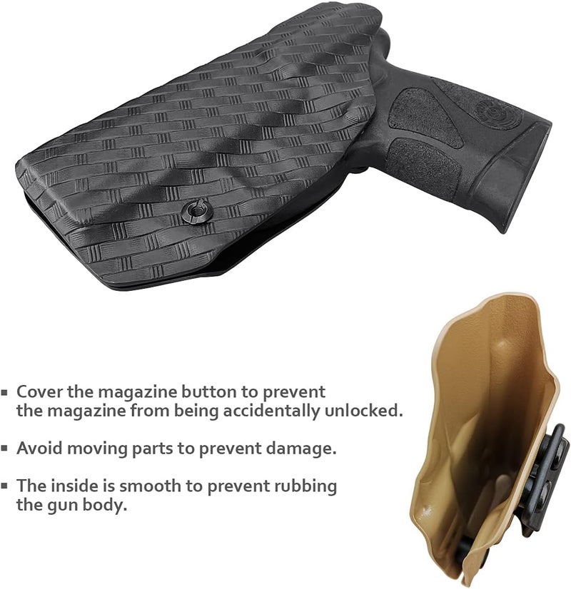 POLE.CRAFT Taurus G3C G2C Holster IWB Kydex Holster Taurus G3C / G2C / G2S / PT111 / PT140 9mm/.40- Inside Waistband Concealed Carry - Image 5