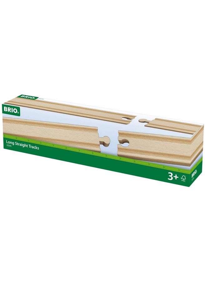 Brio World 33341 Long Straight Tracks ; 4 Piece Wooden Train Tracks For Kids Ages 3 And Up - Image 5
