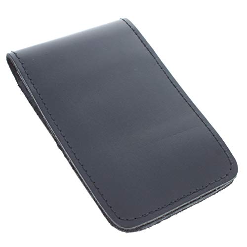 ASR Federal Minimalist 3x5 Leather Memo Pad Cover Notepad Holder Police Gear, Smooth Black - Image 1
