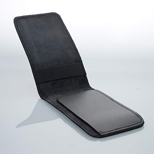 ASR Federal Minimalist 3x5 Leather Memo Pad Cover Notepad Holder Police Gear, Smooth Black - Image 3