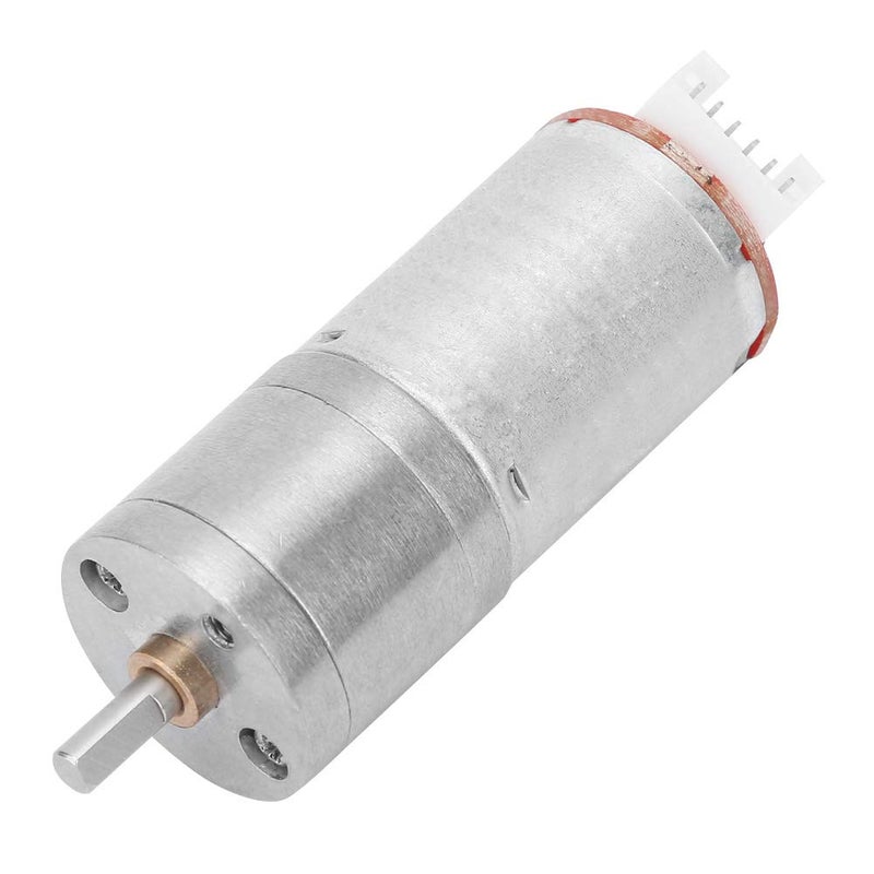 12V DC Encoder Gear Motor, High Torque Reduction Motor with Full Metal Gears and Pure Copper Coil for Robot RC Car DIY Projects (RPM 200) - Image 3
