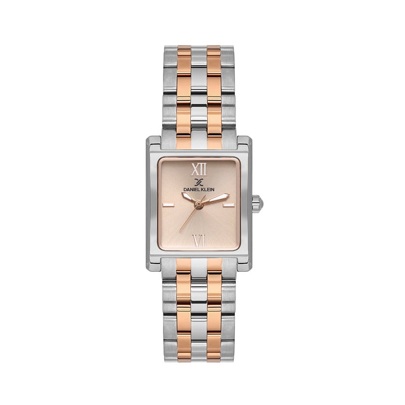 DANIEL KLEIN Premium Silver and Rose Gold Stainless Steel Watch for Women DK.1.14111-6 - Image 1