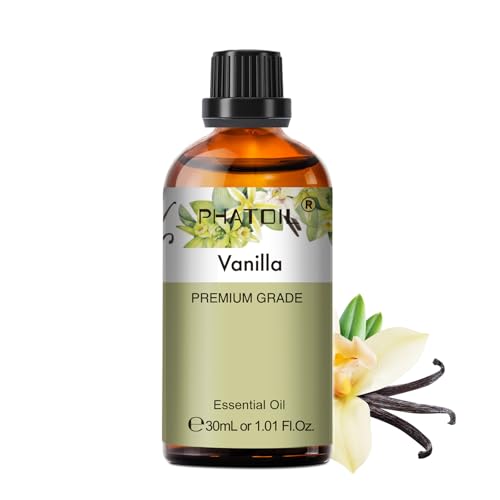 PHATOIL Vanilla Essential Oil 101FlOz 30ML PHATOIL Pure Essential Oil Singles for Aromatherapy Diffusers Humidifiers Great for DIY Candle and Soap Making Gift for Friend - Image 1