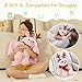MorisMos Pink Deer Stuffed Animal 16 Big Stuffed Reindeer Plush Toy with Santa Hat Carf Cute elk Deer Toy for Girl boy Kid Birthday Gift Soft Christmas Plush elk Decor - Image 4