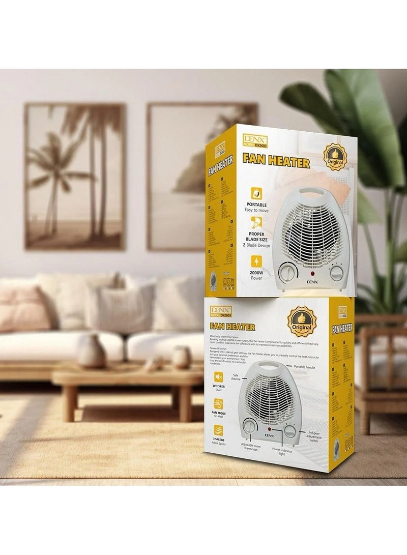 دينكس دفاية مروحة DENX DX2603 بقوة 2000 واط - Image 2