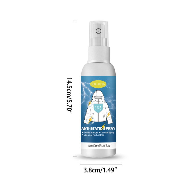 Eforcase Anti Static Spray - Antistatic Spray Household Antistatic Spray for Clothes Furniture & Car, Controls Pet Hair 100ML - Image 2