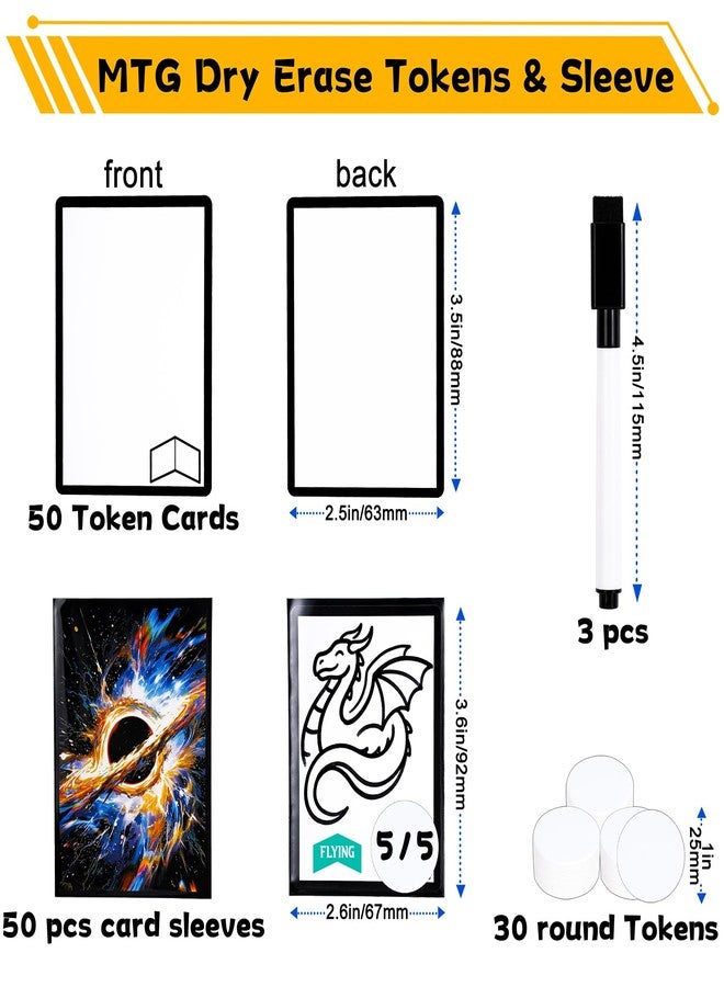 Tinzum 259 PCS MTG Dice Set, Keyword Counters, Dry Erase Tokens Accessories - Image 4