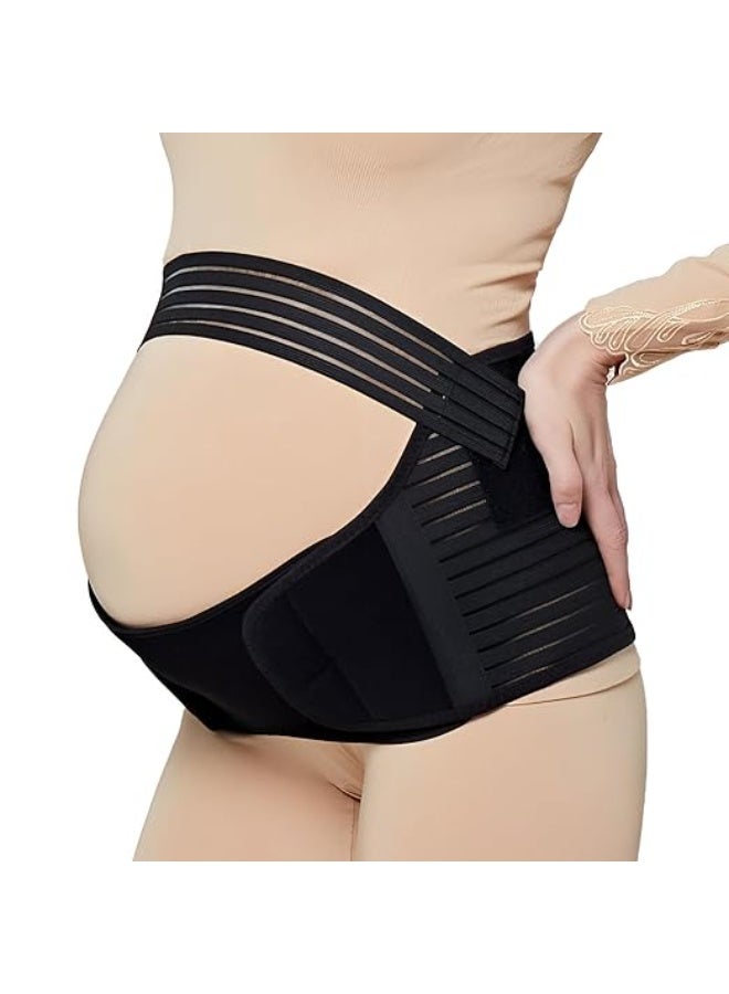 Maternity Abdominal Support Belt Adjustable Pregnancy Belly Band for Lower Back and Abdomen Comfort with Flexible Fit Design - Image 1