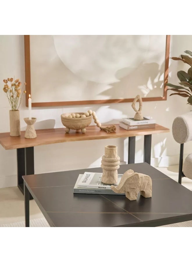 هوم بوكس قطعة فيل من الترافرتين من وايتون - 23.5 × 8.5 × 15 سم - Image 2