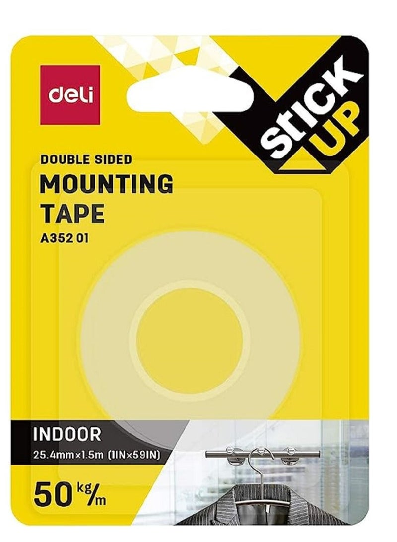 Deli Deli 2-Piece transparent indoor mounting tape A35201  - Image 3