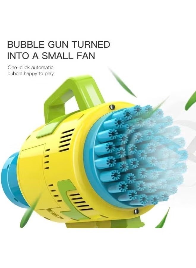 JAJEEK "New 48-Hole Bubble Blower Gun with Colorful LED Lights | Rocket Launcher Bubble Maker, Foam Blaster for Kids, Fun Outdoor Toy, Party Favors & Gifts for Toddlers" - Image 5