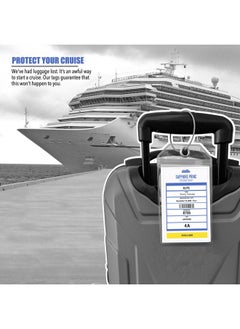 Cruise On Princess Cruise Luggage Tag Holder by Cruise On [4 Pack] Fits All Princess Ships & Tags, Cruise Essentials 2025 & 2026 - Clear Luggage Tags  - Image 5