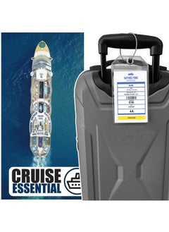 Cruise On Princess Cruise Luggage Tag Holder by Cruise On [4 Pack] Fits All Princess Ships & Tags, Cruise Essentials 2025 & 2026 - Clear Luggage Tags  - Image 2
