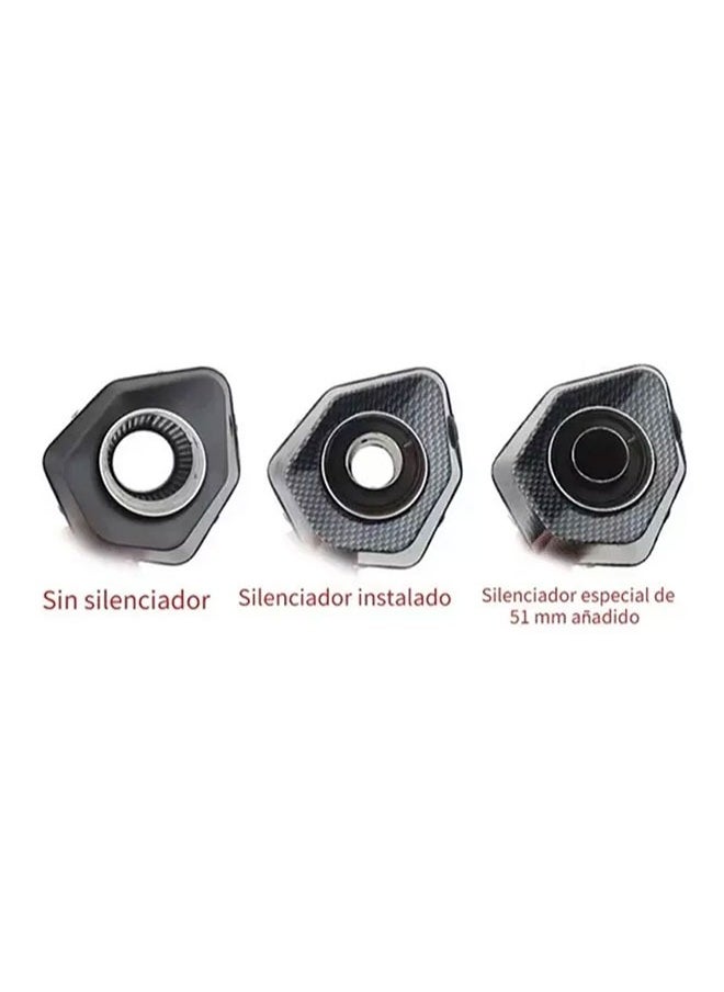Generic - Motorcycle Sports Exhaust Pipe Carbon Fiber Universal - Image 1