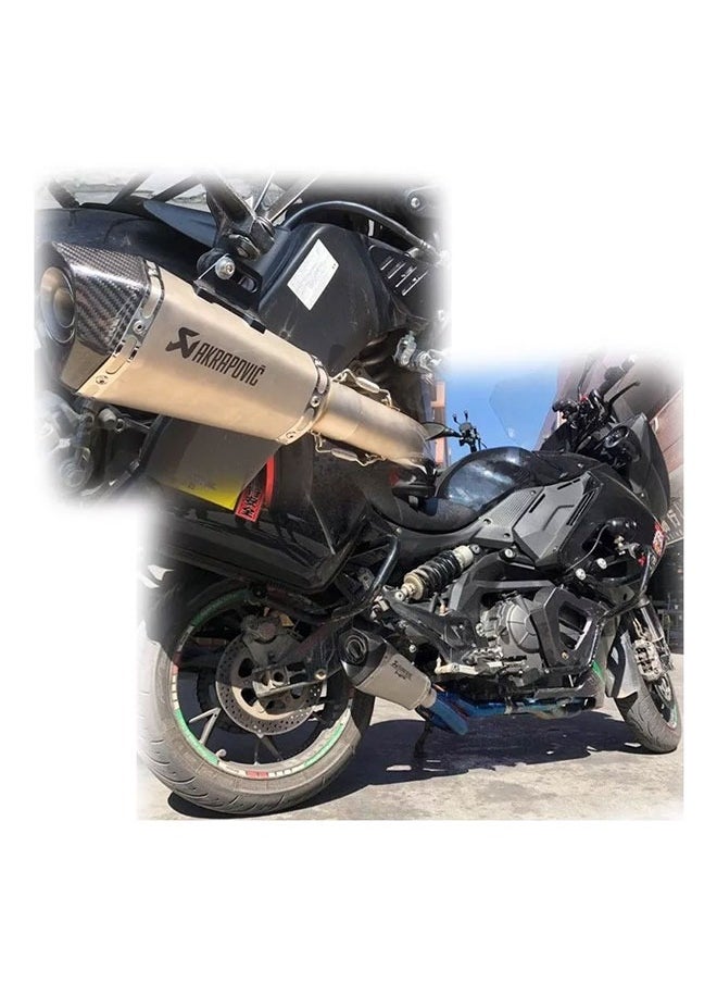 Generic - Motorcycle Sports Exhaust Pipe Carbon Fiber Universal - Image 1
