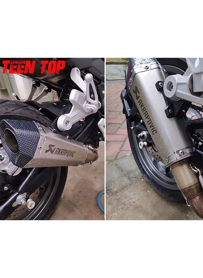 Generic - Motorcycle Sports Exhaust Pipe Carbon Fiber Universal - Image 1