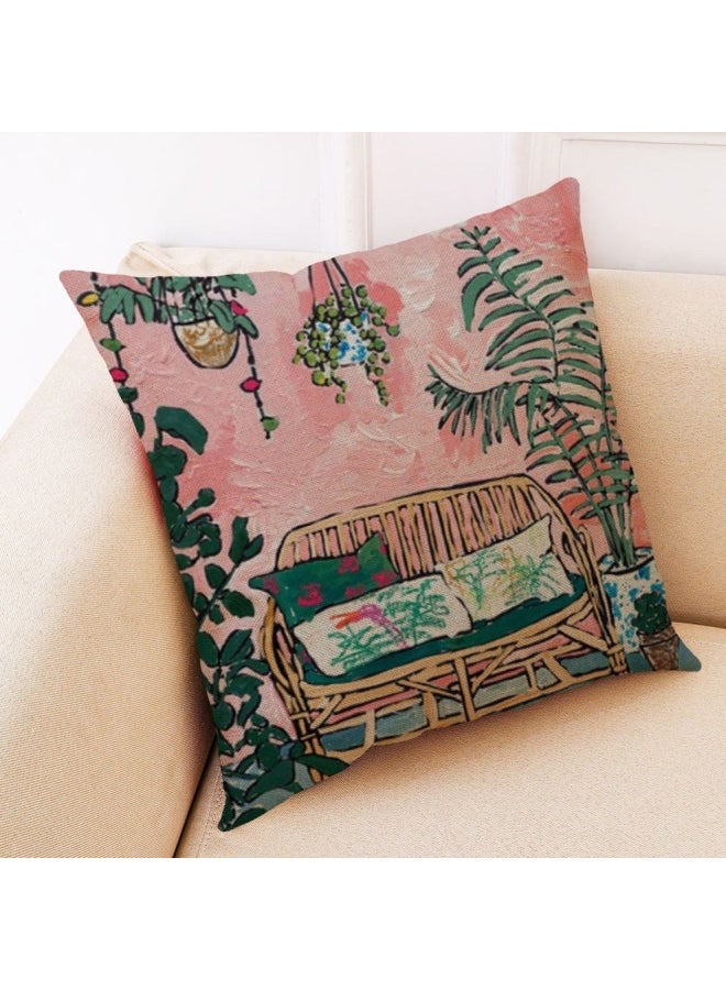 Printed Decorative Pillow Case Multicolour