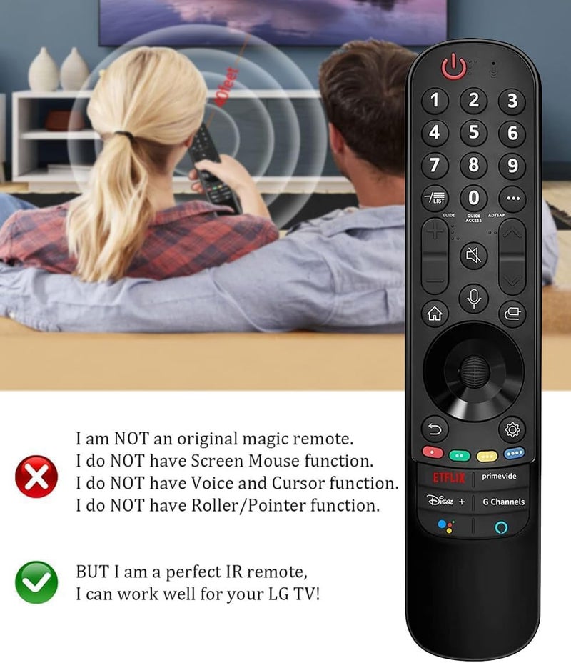 LOMCA MR21GA AN-MR21GA Replacement Remote Control for LG Smart OLED QNED NanoCel TV 43UP8000PUA OLED65A1PUA OLED48A1PUA OLED55A1PUA OLED55A1AUA OLED77C1AUB OLED65B1PUA OLED65C1PUB 55NANO90UPA 50UP8000PUA - Image 3