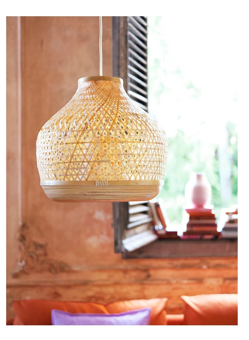 IKEA (イケア) Handmade Bamboo Pendant Lamp 45cm - Image 5