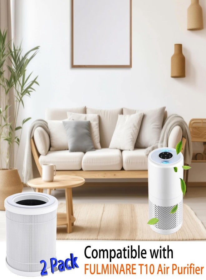 HOMFILBIT T10 Replacement Filter For FULMINARE T10 Air Purifier, 3 in 1, H14 True HEPA Filter With Efficiency Activated Carbon and Pre-Filter, 2 Pack - Image 3