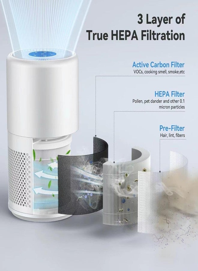 HOMFILBIT T10 Replacement Filter For FULMINARE T10 Air Purifier, 3 in 1, H14 True HEPA Filter With Efficiency Activated Carbon and Pre-Filter, 2 Pack - Image 4