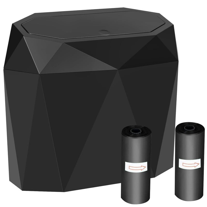 Wontolf Mini Car Trash Can with Lid - Image 2