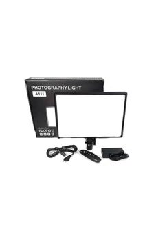 شوبي LED Light Panel Video Camera Lighting Panel A111 Photography Light with Remote 3200-6000K Adjustable with Stand 