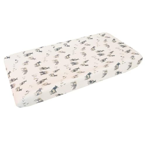 Copper Pearl Premium Knit Changing Pad Cover Soft Stylish and Universal Fit for All Standard Diaper Changing Pads Trendy Design Changing Pad Covers Cody - Image 1