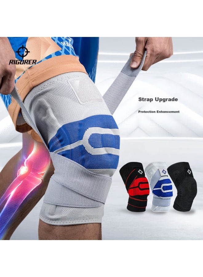RIGORER  Zhunzhe Basketball Knee Pads, Sports Running Cycling Badminton Soccer Hiking, Professional Knee Protectors For Men And Women, Strap-style - Image 1