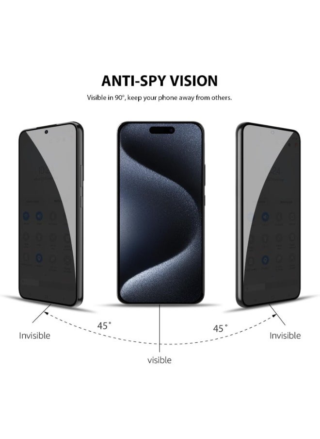 ماركة غير محددة - واقي شاشة لـ آيفون 12 برو ماكس (iPhone 12 Pro Max) (ضد البصمة) نانو مضاد للتجسس لحماية الخصوصية (لقافة) و بجودة عالية, حماية قصوى للشاشة من الخدوش والكسر - Image 1