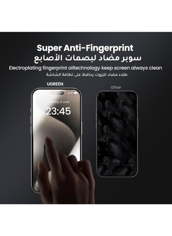 ماركة غير محددة - واقي شاشة لـ آيفون 12 برو ماكس (iPhone 12 Pro Max) (ضد البصمة) نانو مضاد للتجسس لحماية الخصوصية (لقافة) و بجودة عالية, حماية قصوى للشاشة من الخدوش والكسر - Image 1