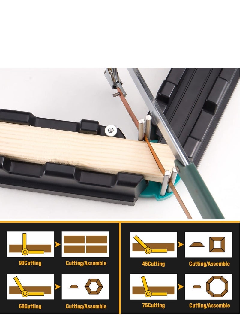 Generic 2 in 1 Mitre Measuring Cutting Tool Measuring and Sawing Mitre Angles Cutting Tool Precise Miter Saw Protractor 85-180° Bevels Cutting Tool Miter Gauge Woodworking Tool  - Image 3
