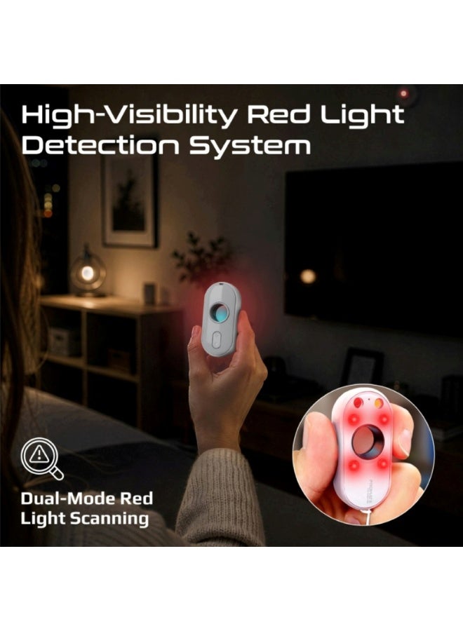 Promate InfraSense Anti-Spy Camera Checking with IR Camera Detection, Optical Lens Filter, Vibration Motion Alarm, Emergency Alert, Flashlight and Rechargeable Battery for Hotels, Airbnb & Travel Security - Image 4