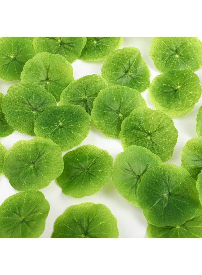 PRETYZOOM PRETYZOOM 30pcs Mini Artificial Floating Foam Lotus Leaves Lily Pads Artificial Foliage Pond Decor for Pond Pool Home Aquarium Decoration (2.36")  - Image 4