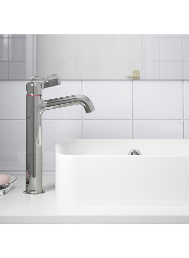 زبون خلاط حوض غسيل طويل مطلي بالكروم - Image 3