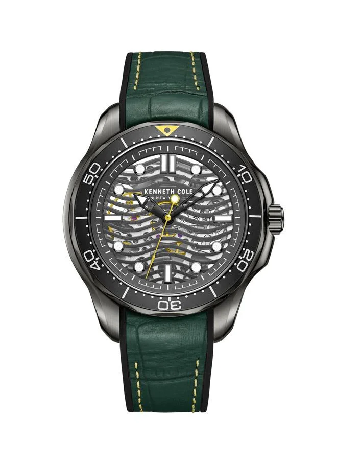 Kenneth Cole New York Kenneth Cole New York Watch For Men Green With Black Silicone Strap 3 ATM - KCWGR2220902