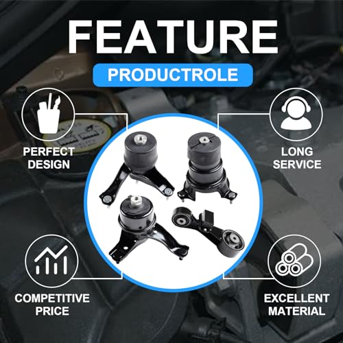 DOFOCH Engine Motor & Trans Mount Set 4PCS Compatible with 2012-2017 Toyota Camry 2.5L Automatic Transmission Replacement for A4288 A62062 A62081 A72004HY - Image 2