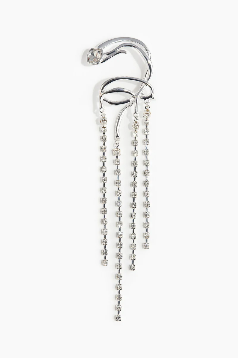 H&M Rhinestone-Pendant Ear Cuff