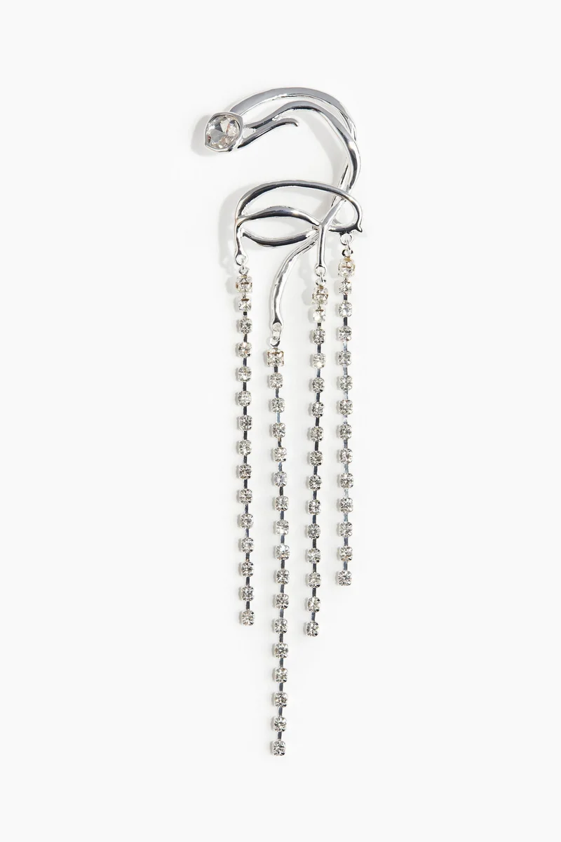 H&M Rhinestone-Pendant Ear Cuff