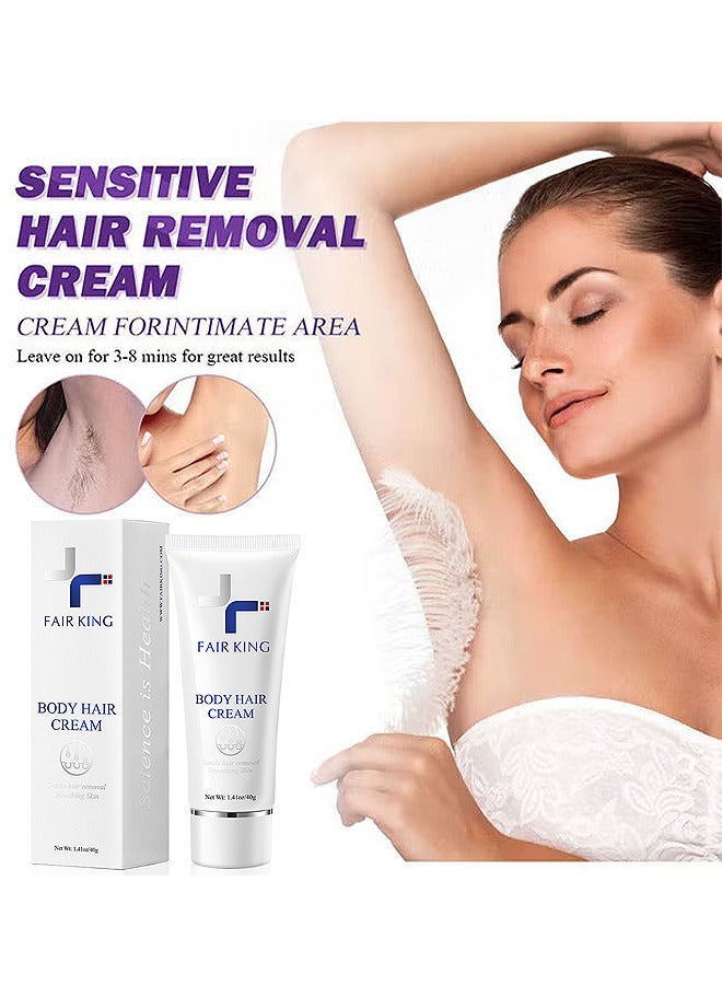 فير كينج كريم إزالة الشعر ، مزيل الشعر للنساء ، الشعر غير المرغوب فيه في الإبطين ، الساق ، الأجزاء العامة أو الخاصة ، إزالة الشعر منطقة البيكيني 40 غرام - Image 2