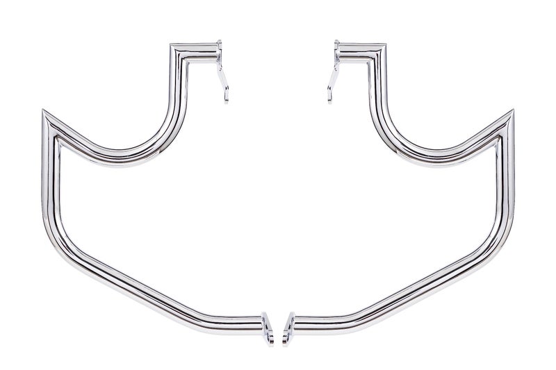 Kinglemc Crash Bar Engine Guard Highway Bar for Suzuki VL800 Intruder Volusia 800 C M 50 Boulevard 20052022 Mustache Silver