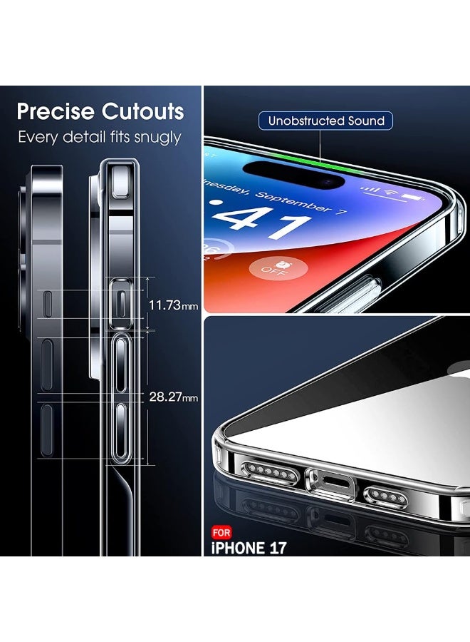 iPhone 17 Clear Case Soft Flexible Silicone TPU Shockproof Transparent Back Cover Case for iPhone 17 - Image 3