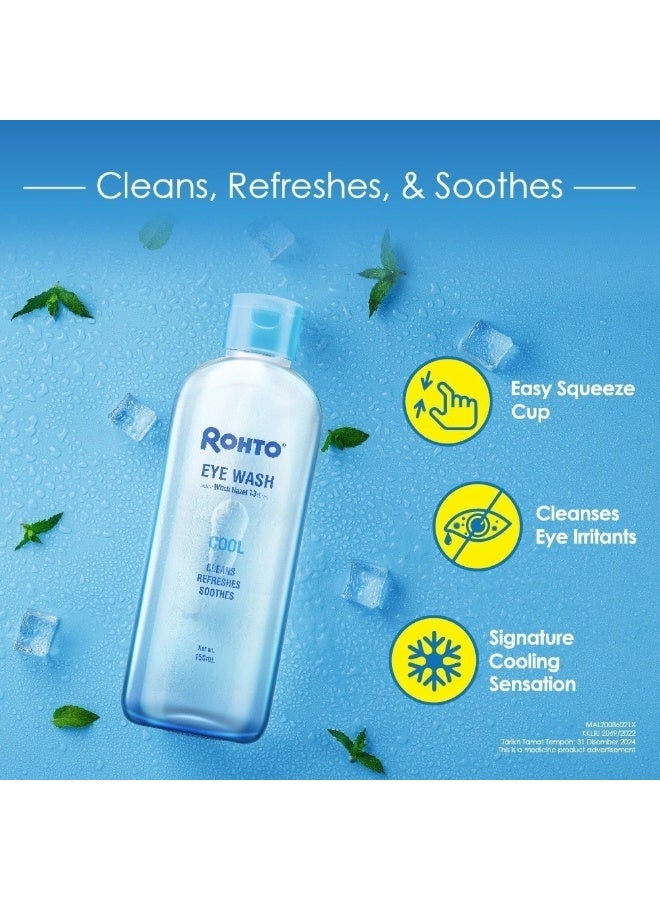 Rohto Cool Eye Wash 150ml – Refreshes, Soothes Eye Irritation, and Provides a Cooling Sensation (Bundle of 2) - Image 3