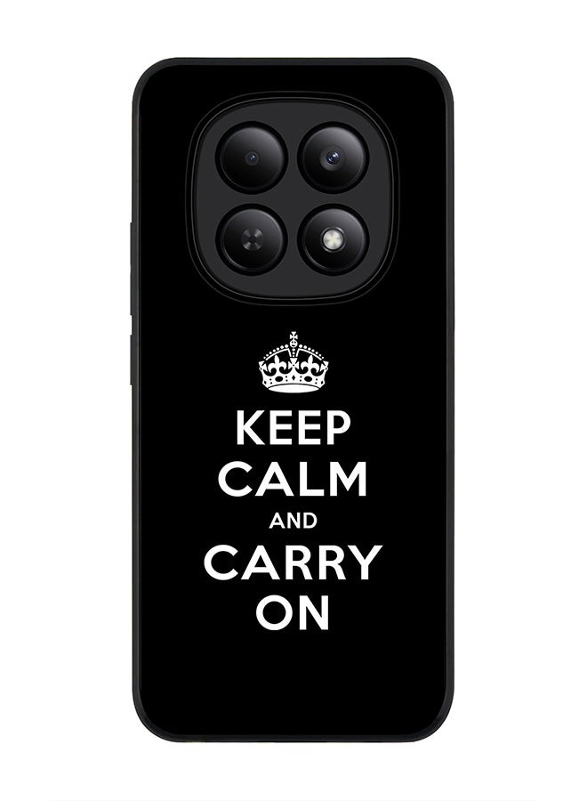 Stylizedd For Xiaomi Redmi Note 15 4G Case,Slim fit Camera Protection, Shockproof Thin Phone cover  - Keep calm and carry on - Image 1