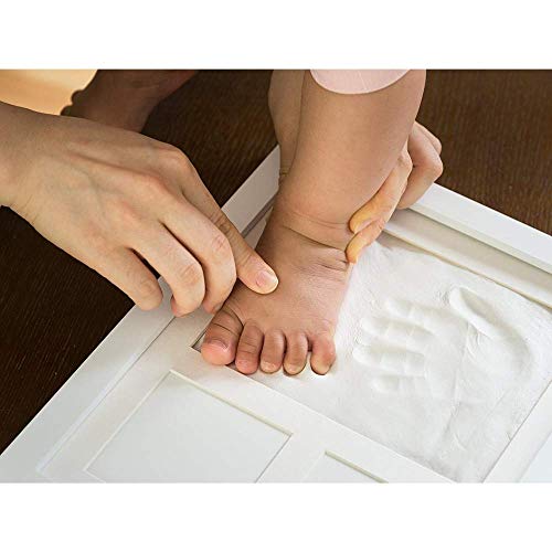 BABIES BLOOM Charming Baby Handprint and Footprint Kit Solid Wood Photo Frame | Baby Imprint Kit| Baby | First Birthday Gift | Baby Memories Gift | Baby Room Decor (Pink/Pink) - Image 5
