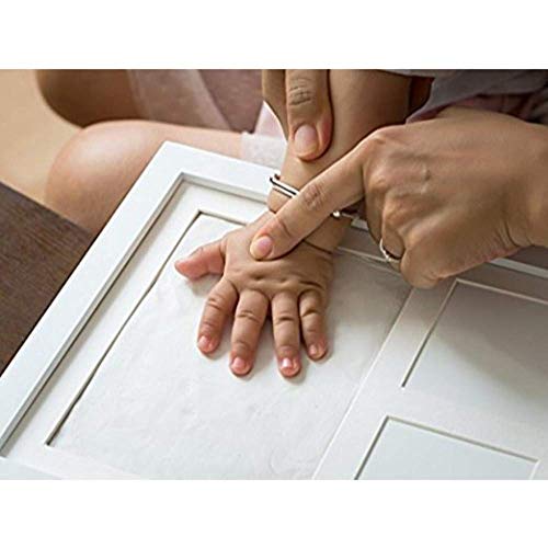BABIES BLOOM Charming Baby Handprint and Footprint Kit Solid Wood Photo Frame | Baby Imprint Kit| Baby | First Birthday Gift | Baby Memories Gift | Baby Room Decor (Pink/Pink) - Image 3