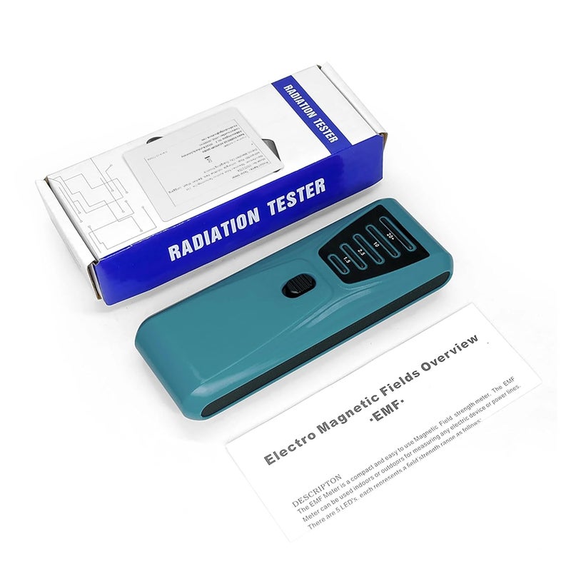Emf Detector, Electromagnetic Radiation Tester Portable Digital LCD Electric Magnetic Field EMF Meter Dosimeter Detector Computer Phone,for Home Inspections(Blue) - Image 3