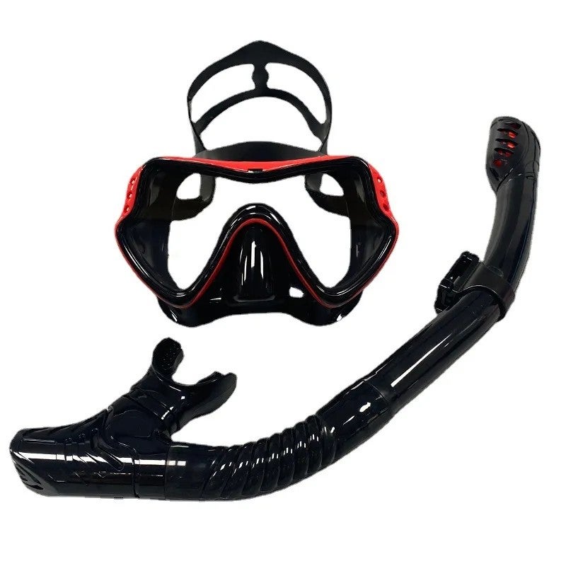 Bluejw Diving Goggles and Snorkel Set for Men Women Adults Large Frame Silicone Mask Tempered Glass Lenses Swimming Snorkeling Mask - Image 3